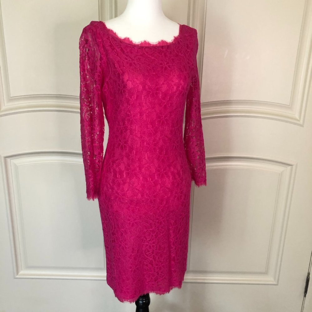 Diane Von Furstenberg Zarita Lace Sheath Dress